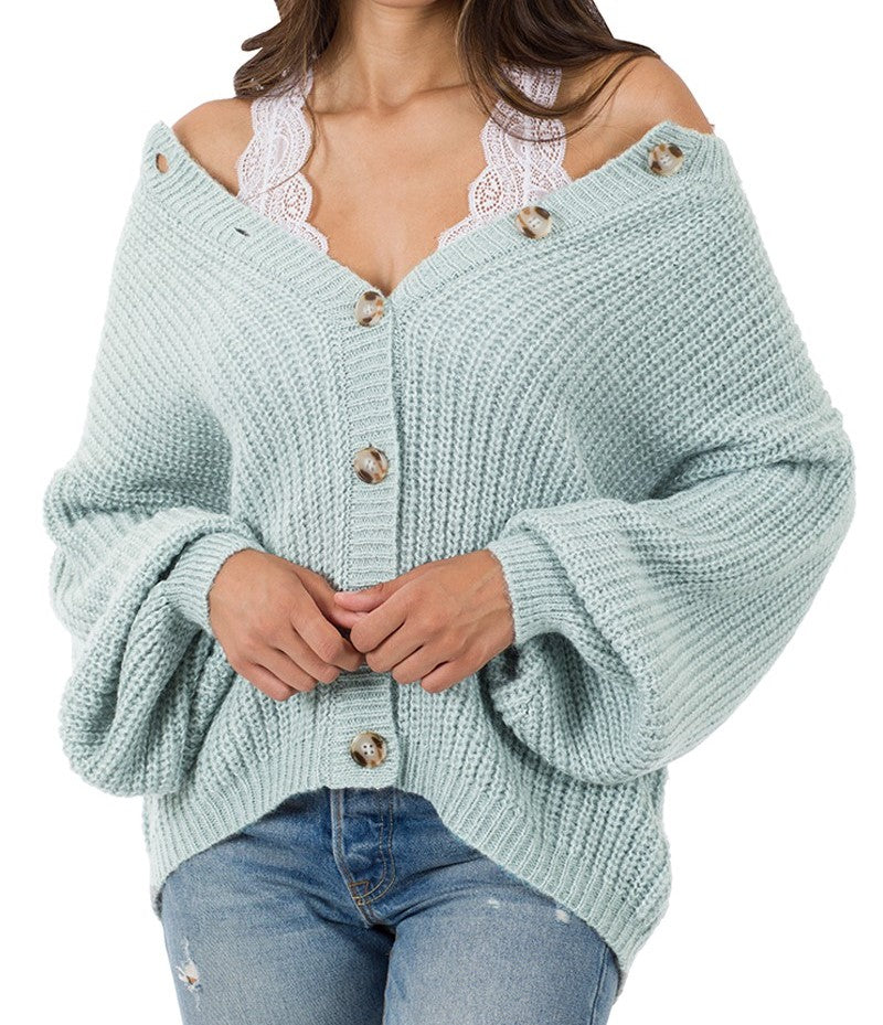 Loose Knitted Hollow Out Button Down Sweater Cardigan – Bow & Arrow  Boutique, Kearney, NE