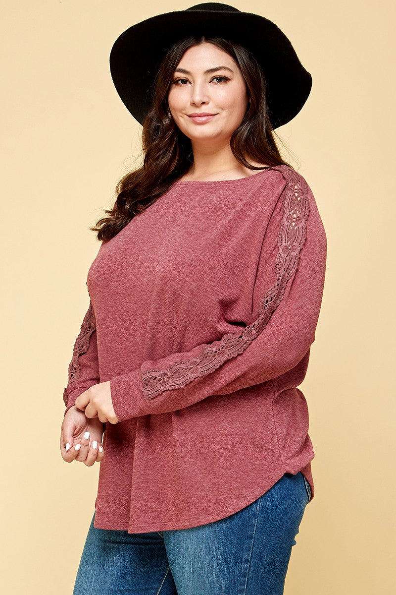 French Terry Dolman Sleeve Top